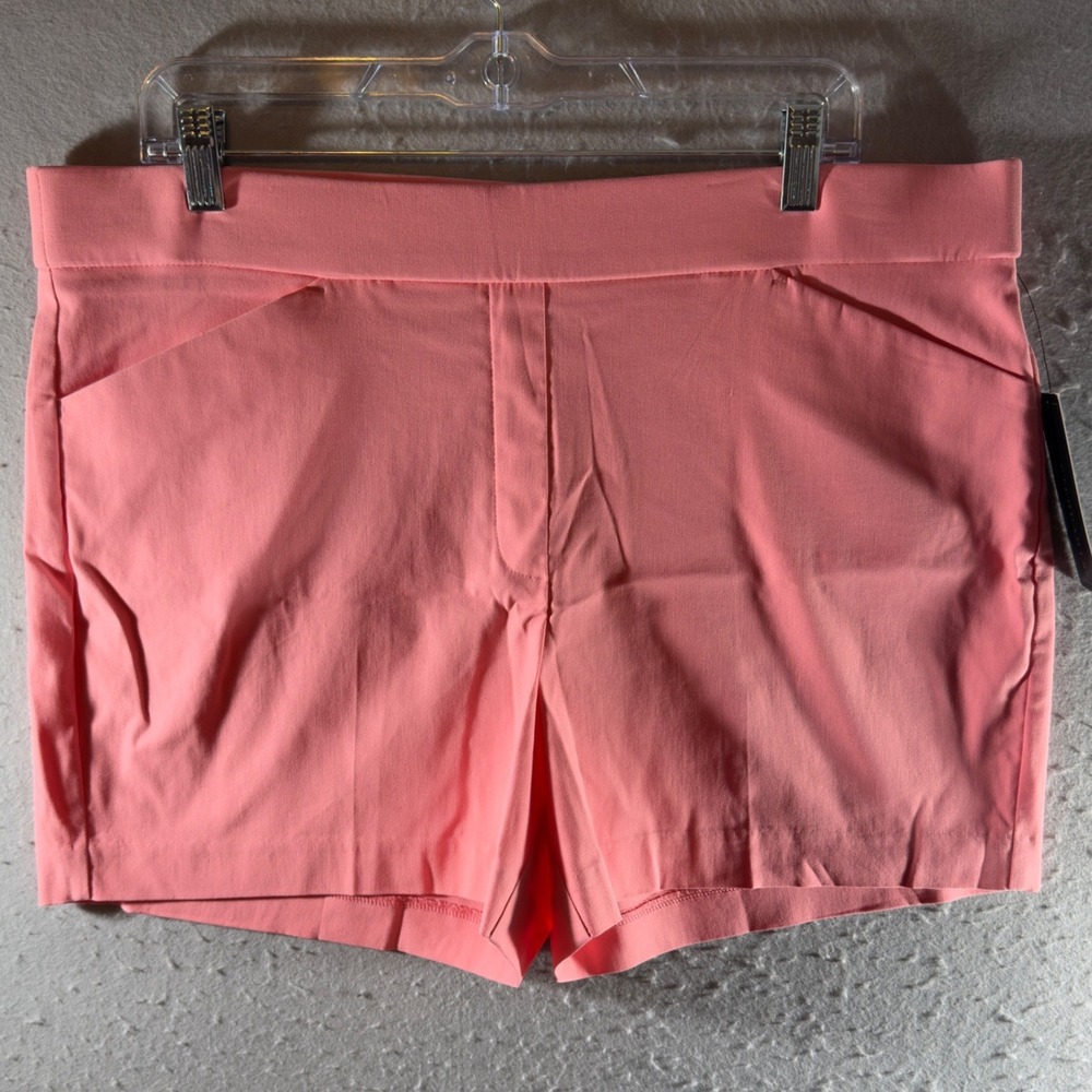 1800 | NWT Counterparts Casual Stretch Pull-On Shorts Geranium Pink Women XL